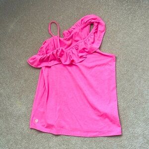 Girls Lily Pulitzer one sleeve tank too with ruffle.  Size xl (12/14)